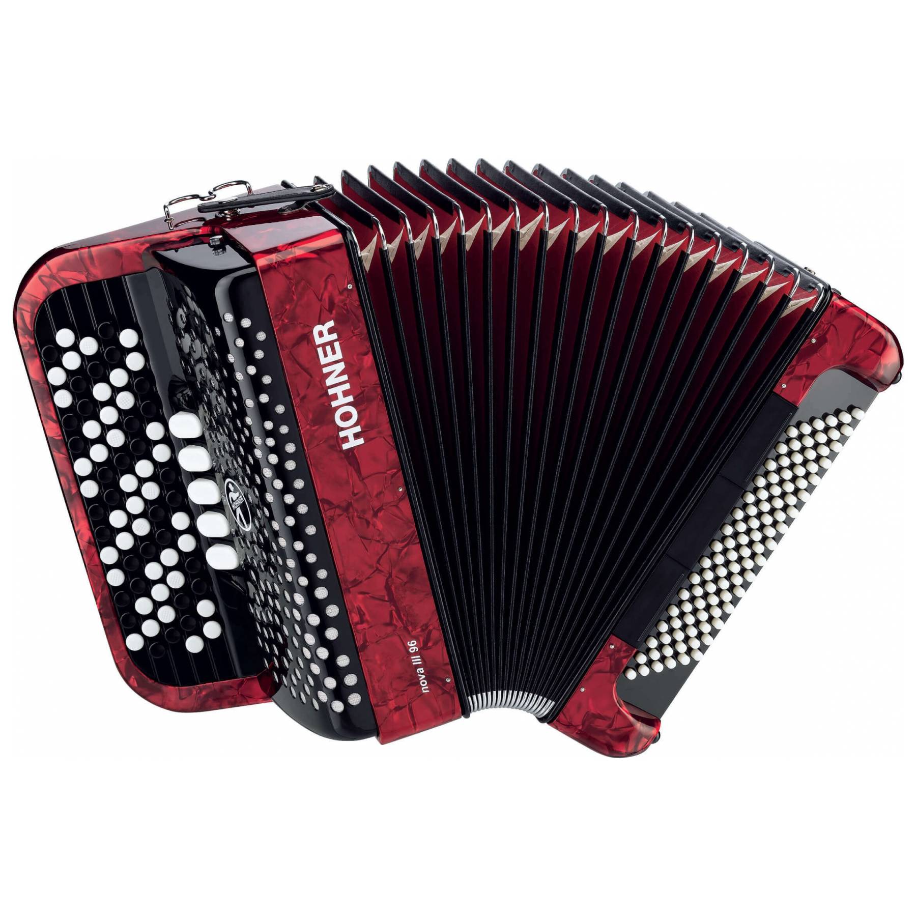 Купить Баян HOHNER Nova III 96 red (C-stepped) в Екатеринбурге | Природа  звука